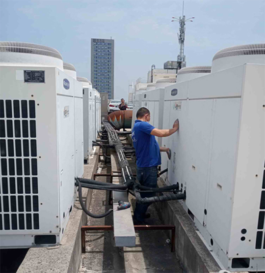 鄂托克前中央空调制热和不制冷系统维修方法